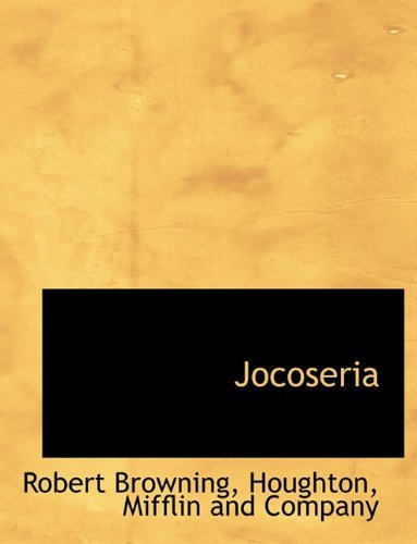 Cover for Robert Browning · Jocoseria (Hardcover bog) (2010)