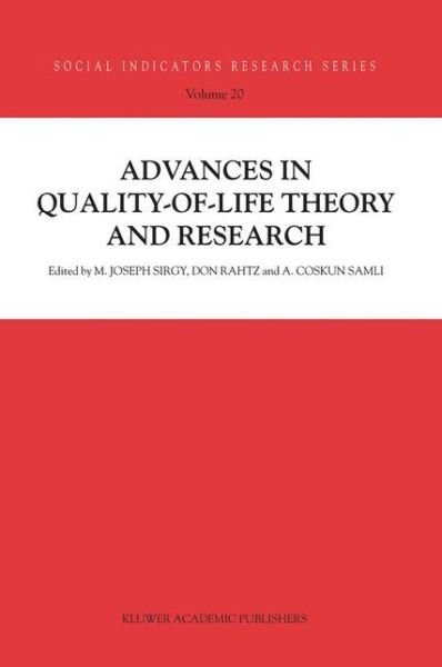 Cover for M Joseph Sirgy · Advances in Quality-of-Life Theory and Research - Social Indicators Research Series (Hardcover Book) [2003 edition] (2003)