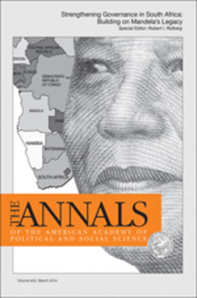 Cover for Robert I Rotberg · The ANNALS of the American Academy of Political &amp; Social Science: STRENGTHENING GOVERNANCE IN SOUTH AFRICA: BUILDING ON MANDELA’S LEGACY - The ANNALS of the American Academy of Political and Social Science Series (Paperback Book) (2014)