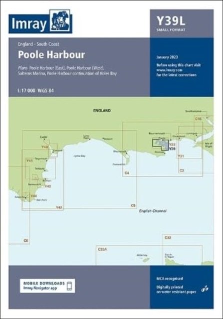 Cover for Imray · Imray Chart Y39 Laminated: Poole Harbour (Small Format) - Y charts (Landkarten) [New edition] (2023)