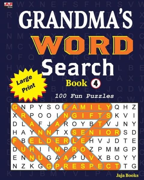 Cover for Jaja Books · Grandma's Word Search Book 4 (Pocketbok) (2018)