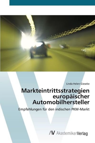 Cover for Gieseke · Markteintrittsstrategien europä (Bok) (2012)