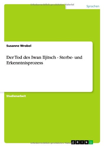 Cover for Wrobel · Der Tod des Iwan Iljitsch - Ster (Paperback Book) [German edition] (2012)