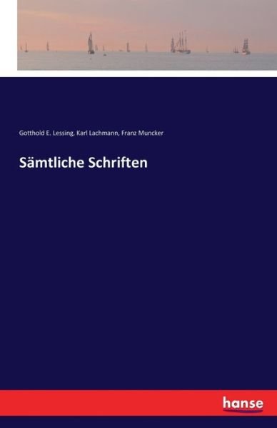 Cover for Lessing · Sämtliche Schriften (Bok) (2022)