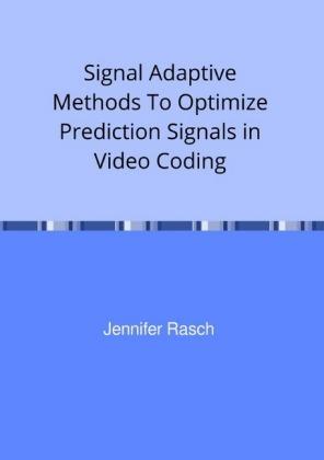 Cover for Rasch · Signal Adaptive Methods To Optimi (Book)