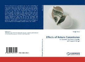 Cover for Evers · Effects of Return Commission (Book)