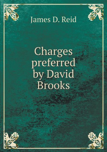 Cover for James D. Reid · Charges Preferred by David Brooks (Paperback Book) (2013)