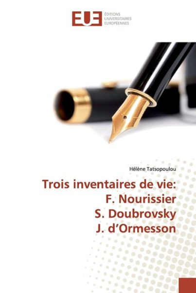 Cover for Tatsopoulou · Trois inventaires de vie: F (Bog) (2020)