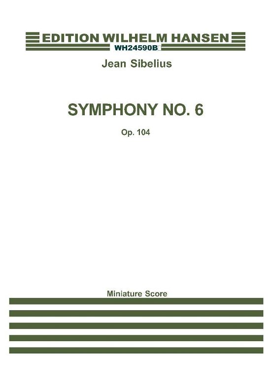 Cover for Jean Sibelius · Symfoni nr. 6, opus 104 (Book) (2004)