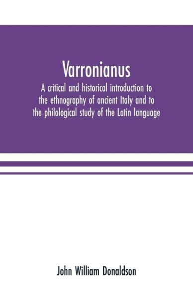 Cover for John William Donaldson · Varronianus (Paperback Book) (2019)