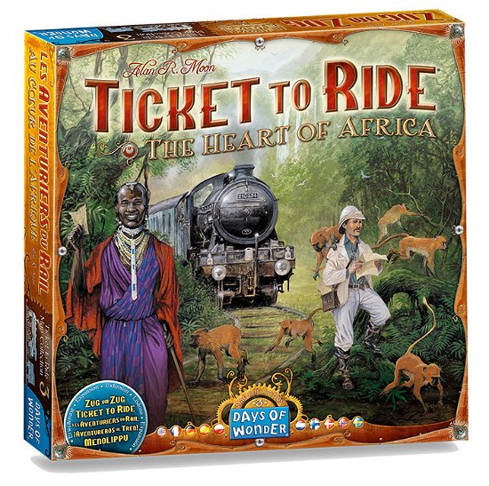 Cover for Ticket to Ride  The Heart of Africa · Ticket to Ride: Africa (DOW720117) (Toys) (2017)