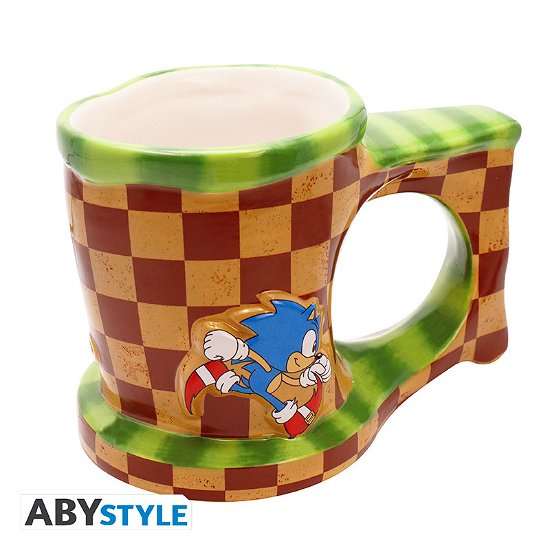 Cover for Sega: ABYstyle · SONIC - Mug 3D - Sonic Run x2 (Tilbehør)