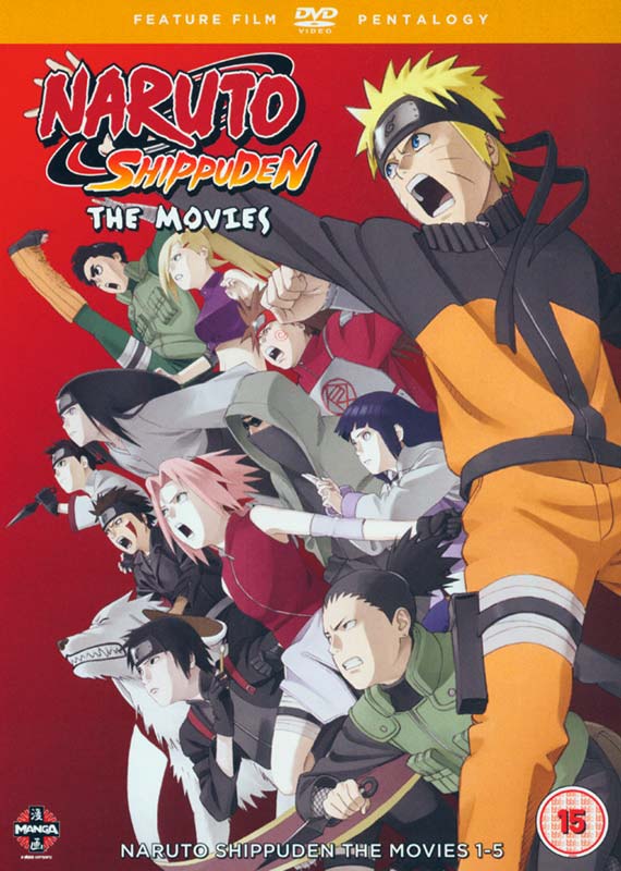 Manga Naruto Shippuden Movie Pentalogy Movies 1 5 DVD 2014