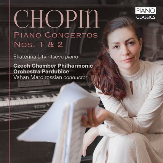 Cover for Ekaterina Litvintseva / Czech Chamber Philharmonic Orchestra Pardubice / Vahan Mardirossian · Chopin: Piano Concertos Nos. 1 &amp; 2 (CD) (2023)
