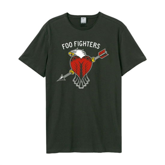 Foo Fighters Eagle Tattoo Amplified Vintage Charcoal Medium T Shirt - Foo Fighters - Merchandise - AMPLIFIED - 5054488755742 - 5. mai 2022