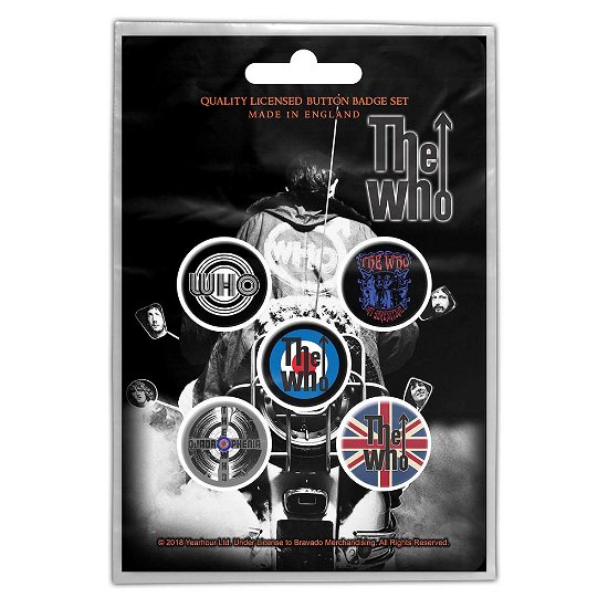 Cover for The Who · The Who Button Badge Pack: Quadrophenia (MERCH) (2019)