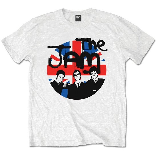 Cover for Jam - The · The Jam Unisex T-Shirt: Union Jack Circle (T-shirt) [size S] [White - Unisex edition]