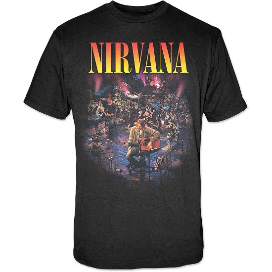 Nirvana Unisex T-Shirt: Unplugged Photo - Nirvana - Merchandise -  - 5056012002742 - 