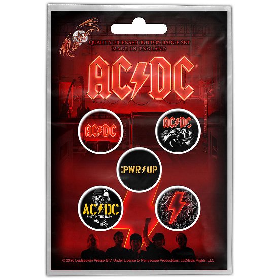 Cover for AC/DC · AC/DC Button Badge Pack: PWR-UP (MERCH)