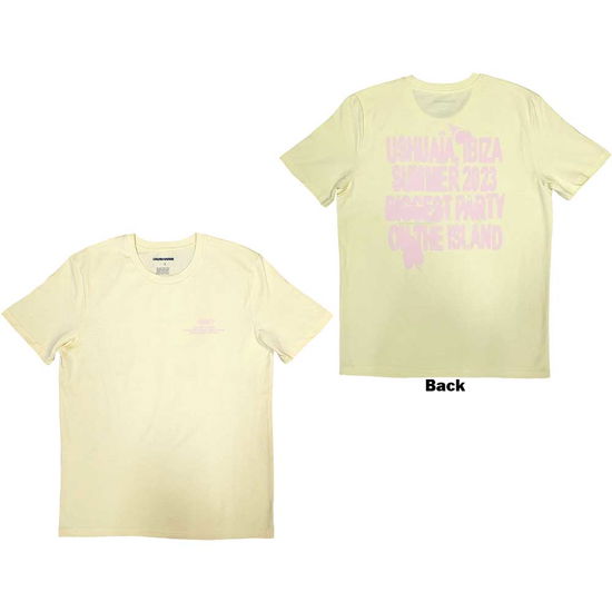 Cover for Calvin Harris · Calvin Harris Unisex T-Shirt: Summer '23 (Yellow) (Back Print &amp; Ex-Tour) (T-shirt) [size S] (2024)