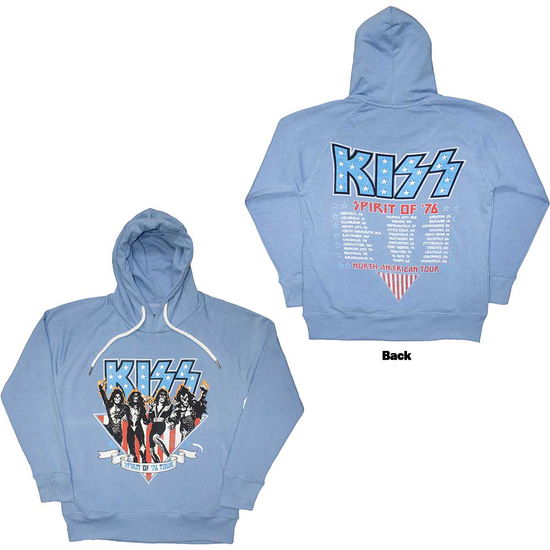 Cover for Kiss · KISS Unisex Pullover Hoodie: Americana (Back Print) (Hoodie) [size S] (2024)