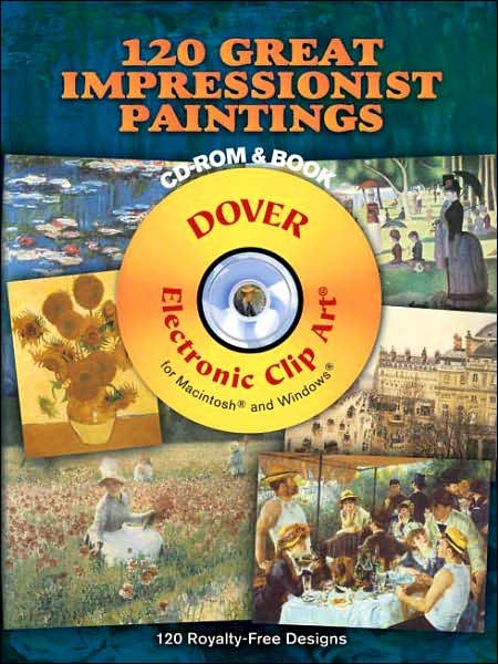 Cover for Carol Belanger Grafton · 120 Great Impressionist Paintings - Dover Electronic Clip Art (Lydbog (CD)) [Unabridged edition] (2007)