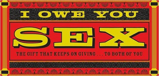 Cover for Chronicle Books · I Owe You Sex: The Gift That Keeps on Giving ... to Both of You (Print) (2005)