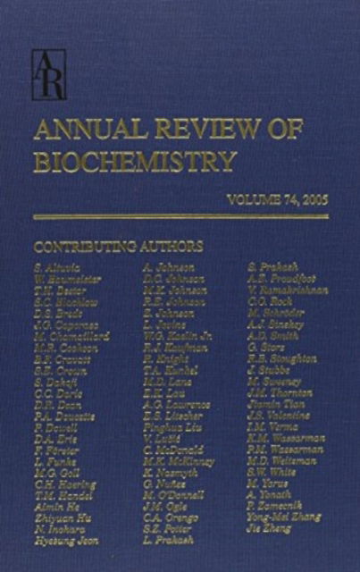 Cover for Annual Reviews · Biochemistry (Hardcover Book) (2005)