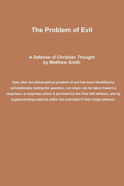Cover for Matthew Smith · The Problem of Evil (Paperback Book) (2009)