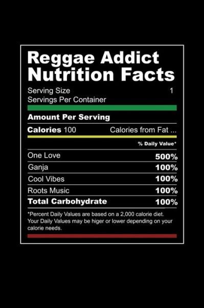 Reggae Addict Nutrition Facts - Soul Books - Livros - Independently Published - 9781674108742 - 10 de dezembro de 2019
