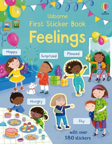 First Sticker Book Feelings - First Sticker Books - Holly Bathie - Libros - Usborne Publishing Ltd - 9781803702742 - 27 de abril de 2023