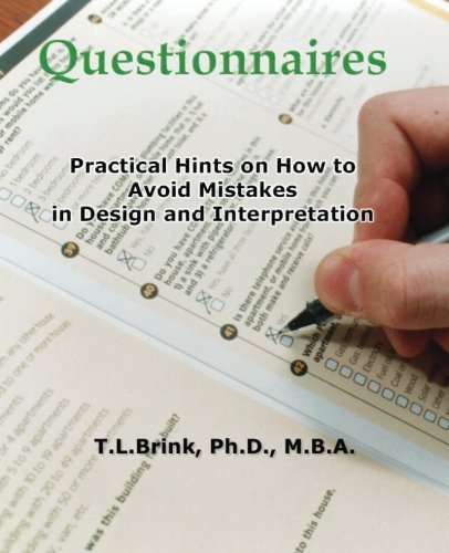 Cover for T L Brink Phd · Questionnaires: Practical Hints on How to Avoid Mistakes in Design and Interpretation (Paperback Bog) (2004)