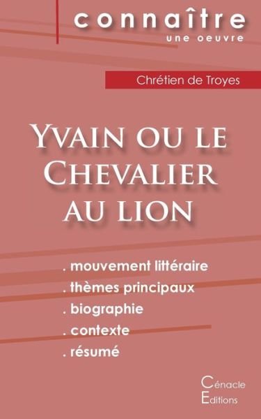 Cover for Chr Tien De Troyes · Fiche De Lecture Yvain Ou Le Chevalier a (Pocketbok) (2022)