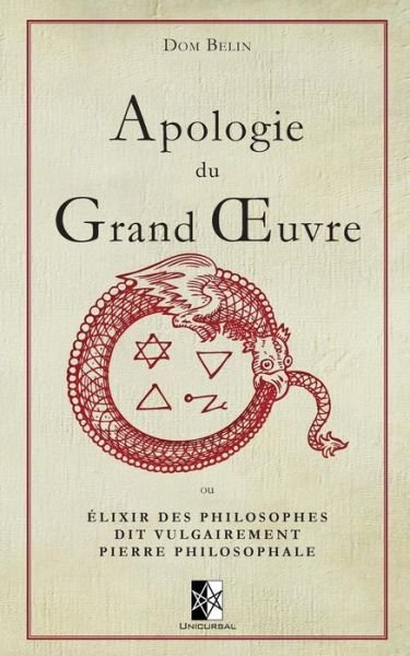Cover for Dom Belin · Apologie du Grand OEuvre (Taschenbuch) (2018)