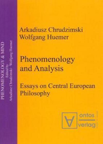 Cover for Arkadiusz Chrudzimski · Phenomenology &amp; Analysis (Book) (2004)