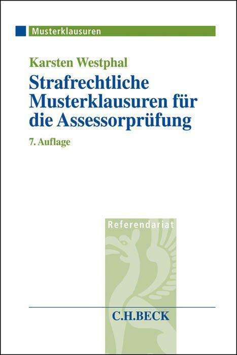 Cover for Westphal · Strafrechtliche Musterklausure (Book)