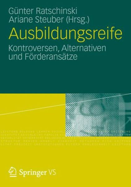 Cover for G Nter Ratschinski · Ausbildungsreife: Perspektiven Eines Kontrovers Diskutierten Konstrukts (Pocketbok) [2012 edition] (2012)