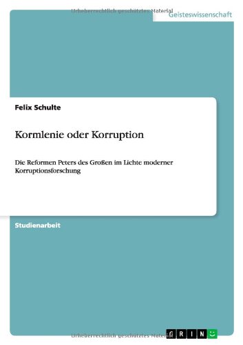 Cover for Schulte · Kormlenie oder Korruption (Book) [German edition] (2010)