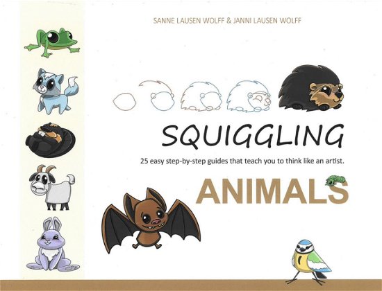 Cover for Sanne Lausen Wolff og Janni Lausen Wolff · Squiggling - Animals (Paperback Bog) [1. udgave] (2024)