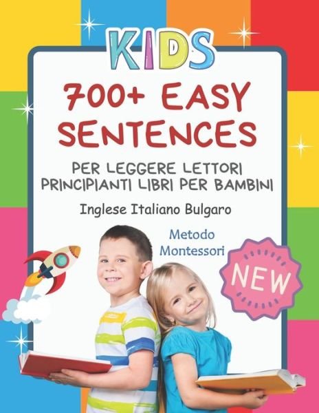 Cover for Double Kids Activity · 700+ Easy Sentences Per Leggere Lettori Principianti Libri Per Bambini Inglese Italiano Bulgaro Metodo Montessori (Paperback Bog) (2020)