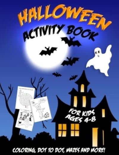 Cover for Fresh BRAIN · Halloween Activity Book for Kids Ages 4-8 (Book) (2020)