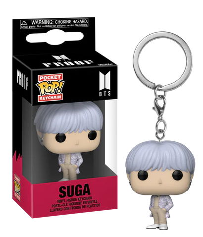 Pocket POP! Keychain: BTS - Suga - BTS Funko Pop! Keychain: - Merchandise - FUNKO UK LTD - 0889698725743 - December 1, 2023