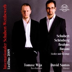 Cover for Schubert / Wija / Santos · International Schubert Competition Lied Duo 2009 (CD) (2010)