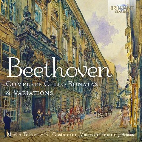 Cover for Marco Testori / Costantino Mastroprimiano · Beethoven: Complete Cello Sonatas &amp; Variations (CD) (2020)