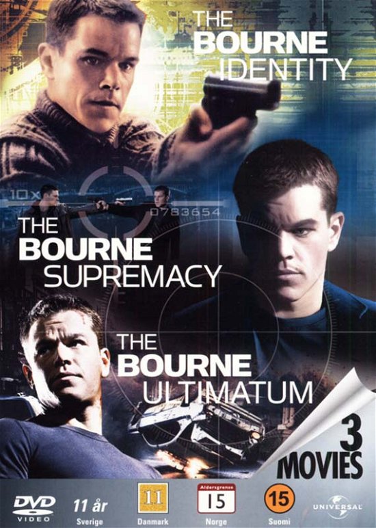 Bourne Identity/Supremacy/Ultimatum - Matt Damon - Film - Universal Pictures - 5050582744743 - 2. februar 2010