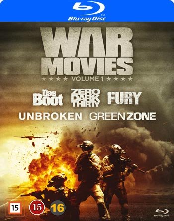Das Boot / Zero Dark Thirty / Fury / Unbroken / Green Zone - War Movies Volume 1 - Elokuva - PCA - UNIVERSAL PICTURES - 5053083088743 - torstai 15. syyskuuta 2016
