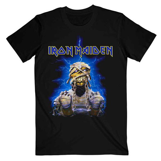 Iron Maiden Unisex T-Shirt: Powerslave Mummy - Iron Maiden - Koopwaar - Global - Apparel - 5055295368743 - 26 november 2018