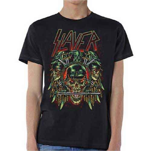 Slayer Unisex T-Shirt: Prey with Background - Slayer - Merchandise - Global - Apparel - 5055979996743 - 