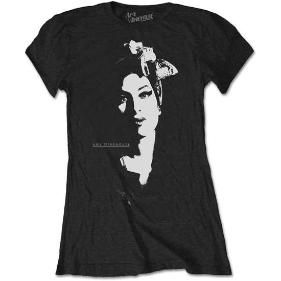 Amy Winehouse Ladies T-Shirt: Scarf Portrait - Amy Winehouse - Merchandise -  - 5056561031743 - 