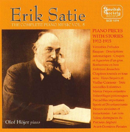 Cover for Satie / Hojer · Complete Piano Music 5 (CD) (1998)